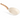 Cream frying pan with wooden handle