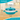 Teal casserole dish with lid. 2.2L cast iron pot with lid. 