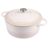 ivory casserole pot with lid. Dutch oven. 