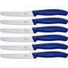 Blue Victorinox Swiss Classic Table Knife - 6-Piece Set