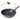 Non-stick wok pan for induction with glass lid and detachable handle.