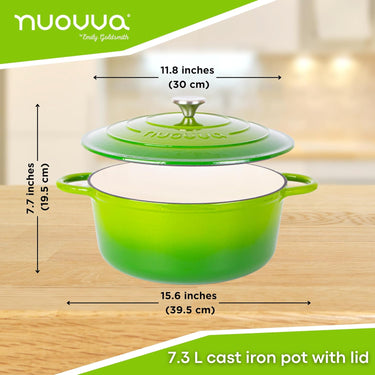 7.3L cast iron pot with lid (30cm)