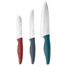 Dull coloured kitchen knife set