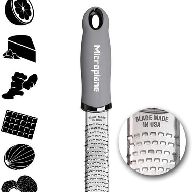 Microplane grater and zester for cheese and more