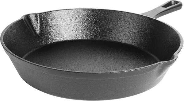 Colston Pre-Seasoned 12 Cast Iron Pan & 10 Skillet Set w/ Lid