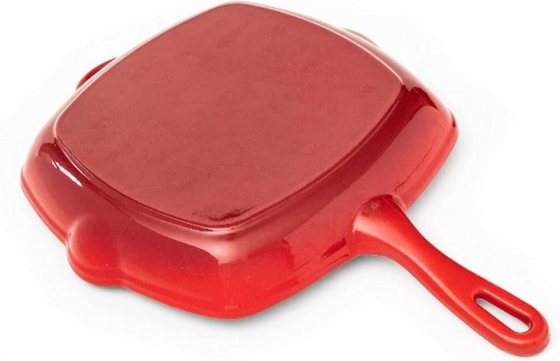 Cocinaware Pre-Seasoned Cast Iron Square Grill Pan - Shop Frying Pans &  Griddles at H-E-B