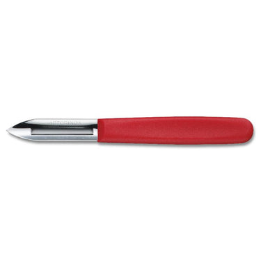 Red Victorinox double edge potato peeler