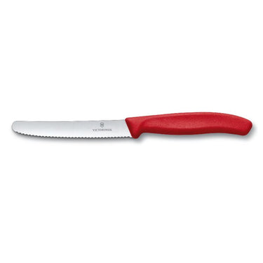Red Victorinox Swiss classic tomato & paring Knife - 11 cm in length