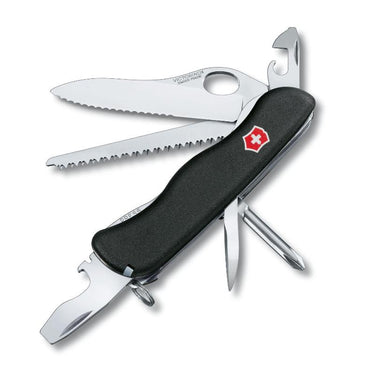 black Victorinox Trailmaster Swiss Army Large Pocket Knife - 111 m