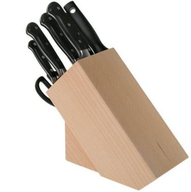 Wüsthof Classic 9-Piece Knife Set Block - Beech. Kitchen knife set with wooden block. 
