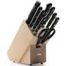 Wüsthof Classic 9-Piece Knife Set Block - Beech. Kitchen knife block set. 